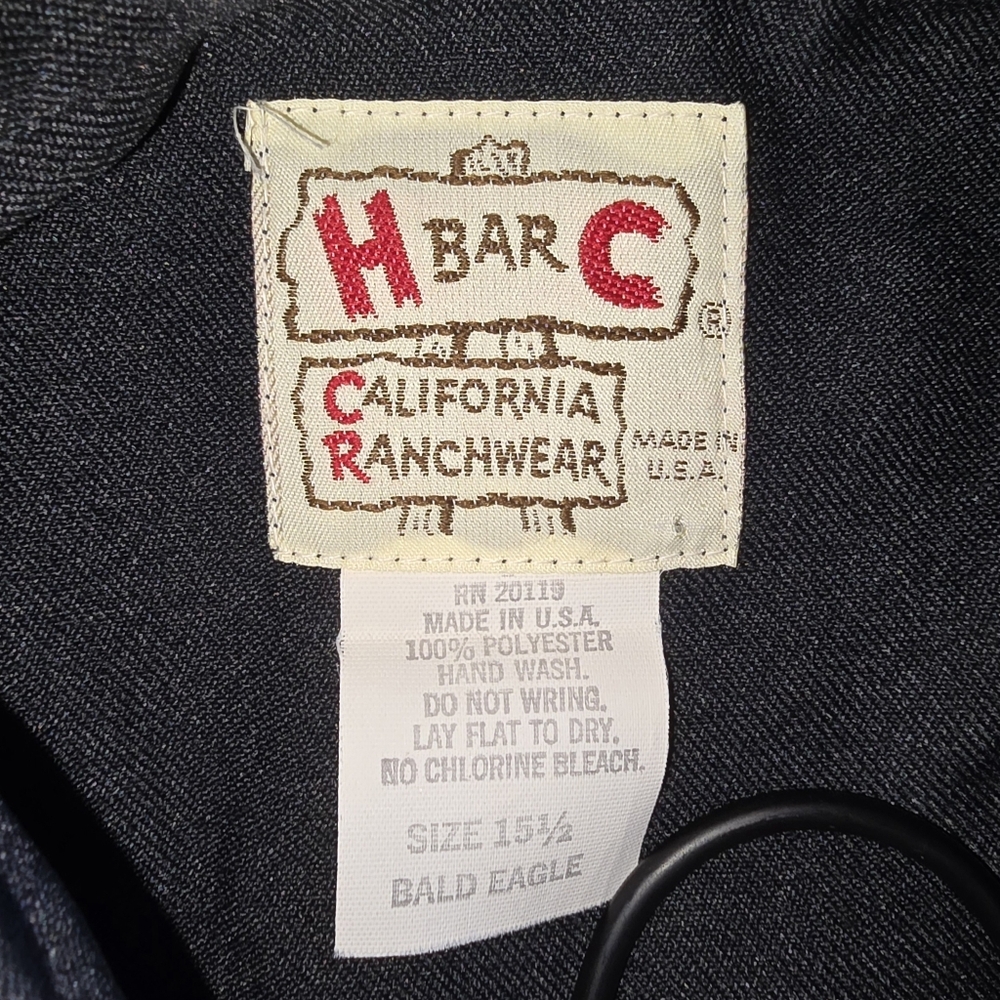 RARE 70's Vintage H BAR C Western Shirt - Picture 2 of 8